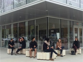 Six new stylish benches have been installed outside the UBC Bookstore.