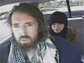 John Nuttall and Amanda Korody are shown in a still image taken from RCMP undercover video.