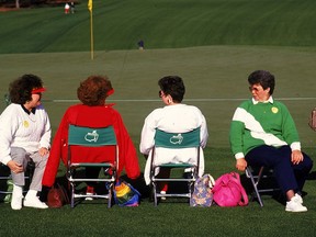 People don't fight for seats at Augusta— the earliest attendees scout out a spot for their lawn chairs and leave them there all day without problems.