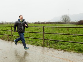 Layton Schweigert is a dairy farmer who was paralyzed after elective brain surgery and was motivated to run after he watched Forrest Gump.