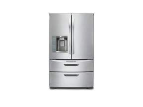 A top brand-name 36-inch stainless steel refrigerator with two freezer drawers from New Country Appliances. Retail price: $2,699. Like It Buy It price: $1,349.50, a savings of 50 per cent. (Many other models available; search “fridge” at likeitbuyitvancouver.com if you want to see more.) https://www.likeitbuyitvancouver.com/products/van237