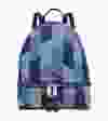 MICHAEL Michael Kors Rhea backpack in patchwork denim. MichaelKors.ca | $298 [PNG Merlin Archive]