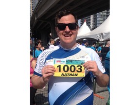 Nathan Stafford, Sun Run blogger, takes part in the Vancouver Sun Run on April 17, 2016.