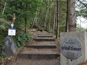 The entrance to the Grouse Grind.