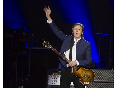 Paul McCartney performs in concert at Rogers Arena, Vancouver April 19 2016.