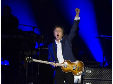 Paul McCartney performs in concert at Rogers Arena, Vancouver April 19 2016.