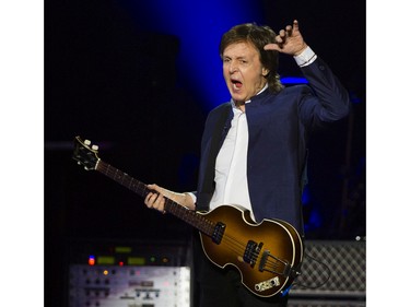 Paul McCartney performs in concert at Rogers Arena, Vancouver April 19 2016.