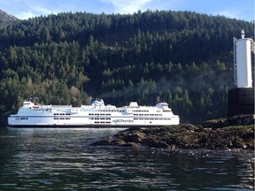 The Queen of Surrey departs Horseshoe Bay for Langdale on the Sunshine Coast.