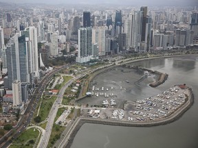 PANAMA CITY, PANAMA - APRIL 07:  Part of the Panama City skyline is seen as revelations about the law firm Mossack Fonseca & Co continue to play out around the world on April 7, 2016 in Panama City, Panama. The law firm, which specializes in setting up offshore companies, is at the center of an international scandal and continues to maintain it has broken no laws and that all its operations were legal. A report by the International Consortium of Investigative Journalists referred to as the 'Panama Papers,' based on information anonymously leaked from Mossack Fonesca, indicates possible connections between people setting up the offshore companies and money laundering.