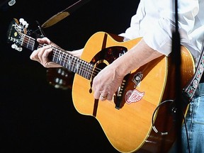 Sir Paul McCartney has two NHL logos on his guitar.