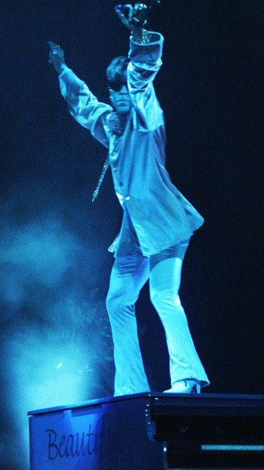 The Artist Formerly Known As Prince performs at GM Place in Vancouver on Sept 26,1997.