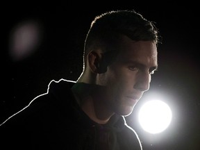 UFC fighter Rory MacDonald of Canada trains during a training session at EA Sports in Burnaby, B.C., on June, 12, 2014.