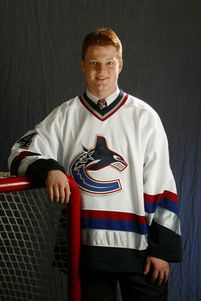 RALEIGH, NC - JUNE 26: Cory Schneider of the Vancouver Canucks poses for a portrait during the 2004 NHL Draft on June 26, 2004 at the RBC Center in Raleigh, North Carolina. (Photo by Dave Sandford/Getty Images)