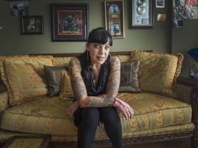 Bif Naked at her home in Vancouver. Her new memoir I, Bificus will be released on April 19, 2016.