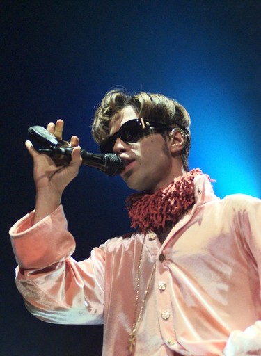 Prince, formerly known as The Artist Formerly Known As Prince, performs at GM Place in Vancouver on Sept. 26, 1997.