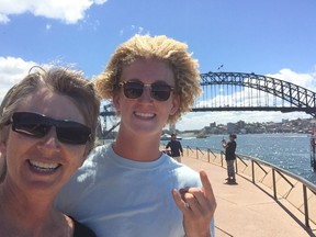 The writer, Mary Charleson and her son Alex. [PNG Merlin Archive]