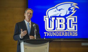 Terry McKaig helps has an easy time recruiting players to UBC, considering the number of successful alumni who have come through the program. 