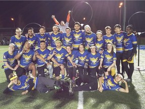 The UBC Quidditch team is headed to Columbia, South Carolina this weekend to compete in the US Quidditch Cup 9. The team won several qualifying competitions in the Pacific Northwest in order to qualify for the tournament. Here they are pictured in November 2015 after winning the Rocky Mountain Rumble competition.