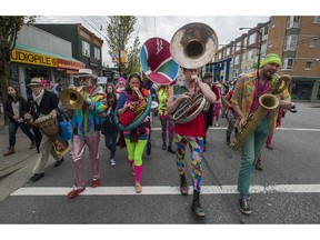 Hundreds of people participated in the Earth Day on Commercial Drive in 2015.