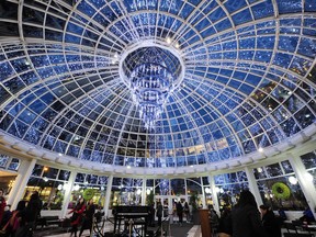 The sparking entrance to the Atrium in the Pacific Centre mall.