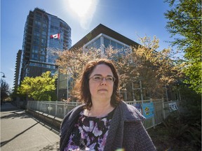 Mom Andrea Coutu is concerned about budget cuts in Vancouver schools.