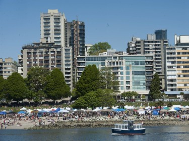 Annual 420 pot protest/ festival at Sunset Beach in Vancouver, B.C. on Wednesday, April 20, 2016.