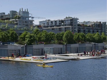 The False Creek Paddling Centre on False Creek in Vancouver on April 30, 2016.