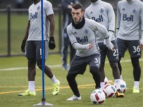 Russell Teibert takes part in a team training session on Jan. 28. He was back on the practice field this week and eager to see some game action.