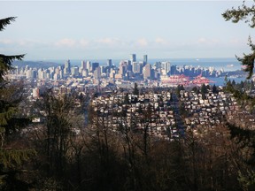 Burnaby and Cowichan Valley school districts facing shortfalls. Pictured here is a view of Vancouver from Burnaby Mountain.