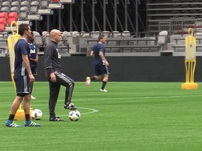 Vancouver Whitecaps get ready to battle FC Dallas .