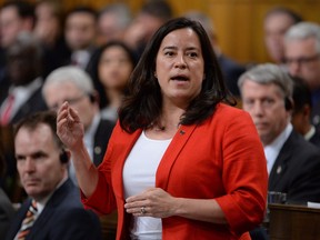 Justice Minister Jody Wilson-Raybould answers a question during Question Period in the House of Commons in Ottawa, Monday, April 18, 2016.