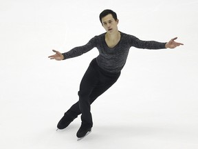 The road to the 2018 Olympics will go through Vancouver for Canada's figure skating team. Patrick Chan of Canada performs to win the Men's Free Skating program at the Taiwan ISU Four Continents Figure Skating Championships in Taipei, Taiwan, Sunday, Feb. 21, 2016. (AP Photo/Wally Santana)