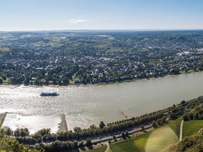 Panorama of Rhine valley from Drachenfels, Germany. Fotolia