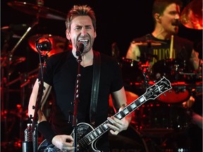 Nickelback in concert with frontman Chad Kroeger at Rexall Place in Edmonton in 2015.