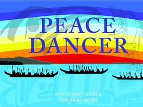 The cover of Peace Dancer, by artist Roy Henry Vickers and author Robert Budd, which is a finalist for both the Christie Harris Illustrated Children’s Literature prize and the Bill Duthie Booksellers' Choice award in the April 29 B.C. Book Prizes.