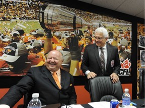 Lions CEO/president Dennis Skulsky (left) and head coach/GM Wally Buono (right) are determined to restore the Lions to their past glory.