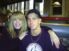 Christine Harris and her son Lindsey Longe.