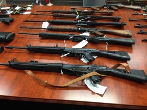 Firearms relinguished to Surrey RCMP during Safe City Project