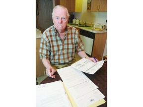 George Johnson has been receiving several bills for $684 directly from a U.S. hospital at his Kelowna home after he took a trip to the U.S. last year, demanding payment for "observation services" and "discharge day services."