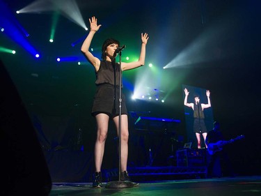 Carly Rae Jepsen opens for  the pop rock band Hedley at Rogers Arena , May 20 2016.