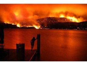 The 2003 wildfires at Kelowna prompted the evacuation of 33,000 residents.