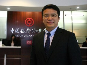 Li Aihua, Bank of China (Canada) president and CEO, at the bank's main office in downtown Vancouver.