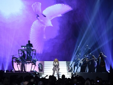 Madonna performs a tribute to Prince at the Billboard Music Awards at the T-Mobile Arena on Sunday, May 22, 2016, in Las Vegas.