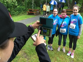 More than 220 participants ignored the rain and cold Saturday morning to take part in the third annual Run 4 Mercy 5K run/walk at Aldergrove Regional Park.