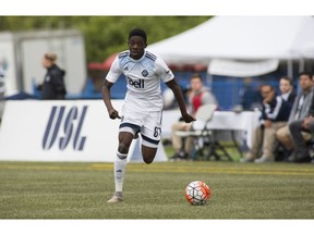 Whitecaps striker Alphonso Davies, who doesn't turn 16 until November, will become the youngest player to play in the 15-year history of the Canadian championship.