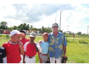 Rick Pogue, right, needs financial help to ship full containers of goods to needy kids in Cuba. The Kelowna man has been shipping much needed supplies to Cuba for years.