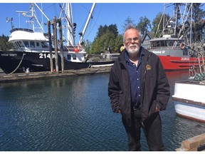 Ucluelet fisherman Dan Edwards.He was caught out in a severe storm last Aug. 29 and faults the closure of the Tofino emergency radio station for a change in CG service which no longer provides the same quality of coverage and weather forecasting in the area. Reports now come from Prince Rupert. [PNG Merlin Archive]