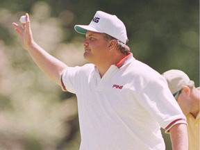 Guy Boros at the MCI Heritage Classic on Hilton Head Island, S.C., in 1996, the year he won the inaugural Greater Vancouver Open.