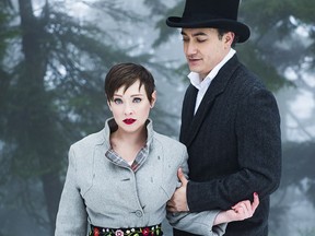 Meg Roe and Alessandro Juliani in Onegin, a music adaptation of the Alexander Puskin novel Eugene Onegin at the Arts Club.