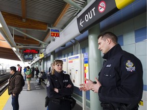Transit Police say two men are facing charges in relation to two separate SkyTrain gropings.